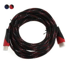 Load image into Gallery viewer, High Speed HDMI Cable with Red, black and white mesh 1080P,0.5m,1m,1.5m,2m,3m,5m,8m,10m,15m