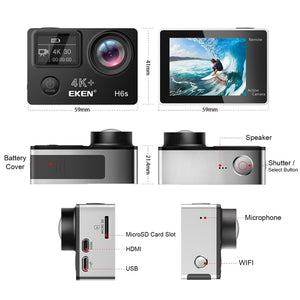 H6s 4K+ Ultra HD 14MP Action Camera