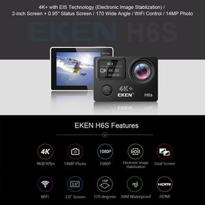 H6s 4K+ Ultra HD 14MP Action Camera