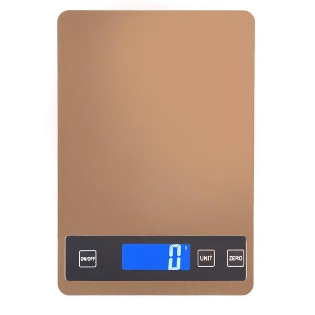 Gold 15kg/5kg 0.1g Portable Kitchen Cooking Scale